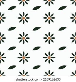 seamless abstract leaves background fabric natural color