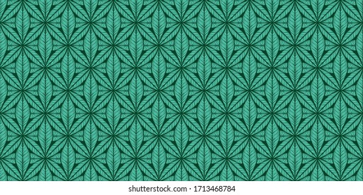 Seamless Abstract leaves Pattern Background