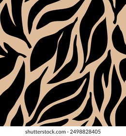 Seamless abstract leaves pattern. Vector Illustration.