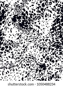 Seamless abstract leopard pattern. Vector illustration.