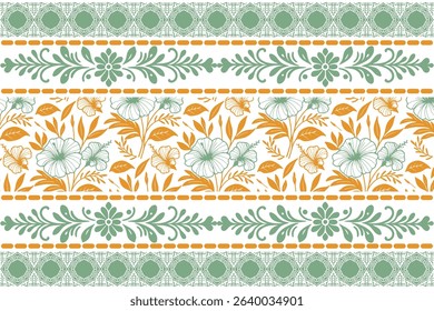 Seamless abstract line art florals. Hand drawn flower arrangement. Designed for modern textile and wallpaper patterns.

