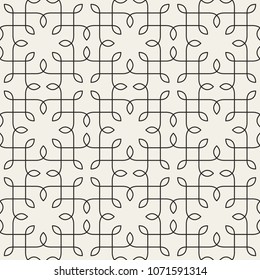 Seamless abstract linear pattern with thin curl lines and scrolls. Elegant line texture for textile, wrapper and other printing