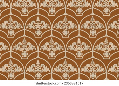 Nahtlose abstrakte Luxusmuster. Beiger und weißer Vektorhintergrund. Geometrisches Luxusornament. Grafisches modernes Muster