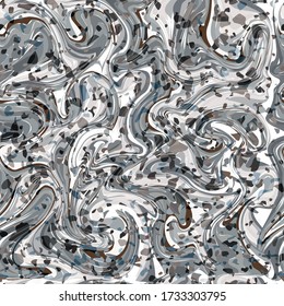 Seamless abstract marble pattern. Marbling seamless pattern for fabric, tile, interior design or gift wrapping .Business or wedding cover card template. Vector