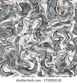Seamless abstract marble pattern. Marbling seamless pattern for fabric, tile, interior design or gift wrapping .Business or wedding cover card template. Vector