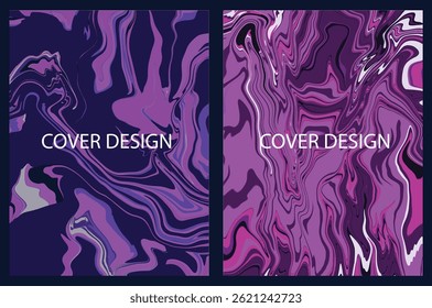 Motif harmonieux abstrait en marbre, texture marbre violet, arrière-plan liquide de haute qualité, motif abstrait liquide tourbillonnant, idéal pour les arrière-plans créatifs