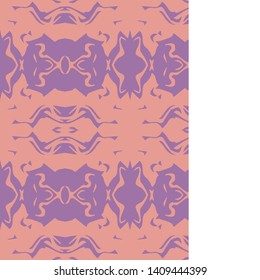 Seamless abstract marble pattern  watercolor marble pattern. Ebru style.Purple and pink colors. Hand drawn vector background. Trendy textile, fabric, wrapping. Aqua ink painting on water
