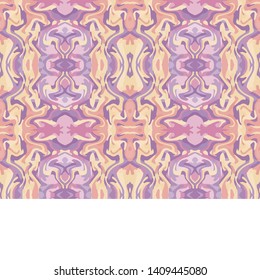 Seamless abstract marble pattern  watercolor marble pattern. Ebru style.Purple and pink colors. Hand drawn vector background. Trendy textile, fabric, wrapping. Aqua ink painting on water