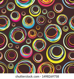 Seamless abstract marble pattern, wood texture, watercolor marble pattern. Ebru style.Purple and pink colors. Hand drew vector background. Trendy textile, fabric, wrapping. Aqua ink painting on water