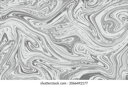 Seamless abstract marble pattern, wood texture, watercolor marble pattern. White and grey colors. Hand drawn vector background.