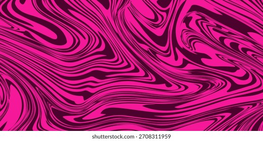 Nahtloses abstraktes Marmormuster, Holztextur, Aquarell-Marmormuster. Ebru-Stil.schwarz und rosa Farben.Trendy Textil, Stoff, Verpackung. Aquarellfarbe auf Wasser.
