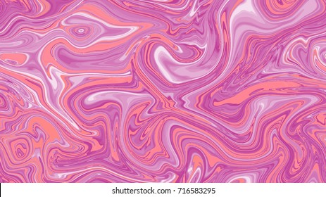 Seamless abstract marble pattern, wood texture, watercolor marble pattern. Ebru style.Purple and pink colors. Hand drawn vector background. Trendy textile, fabric, wrapping. Aqua ink painting on water