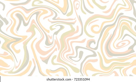 Seamless abstract marble pattern, wood texture, watercolor marble pattern. Ebru style.Gold and pink colors. Hand drawn vector background. Trendy textile, fabric, wrapping. Aqua ink painting on water.
