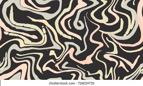 Seamless abstract marble pattern, wood texture, watercolor marble pattern. Ebru style.Gold and pink colors. Hand drawn vector background. Trendy textile, fabric, wrapping. Aqua ink painting on water.