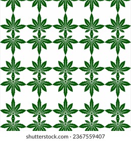 Patrón de diseño abstracto de hoja de marihuana sin foco. Se utiliza para el diseño de superficies, tejidos, textiles.