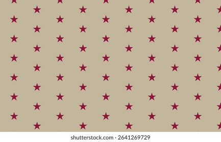 Seamless abstract marun colour geometric star floral pattern, Vector Illustration. with brown background
