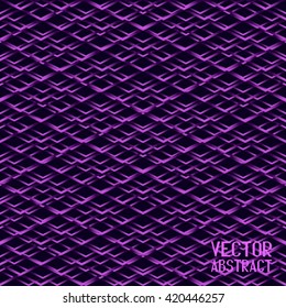 Seamless Abstract Mesh Background. Violet Rhombic Elements for Your Design. Vector illustration
