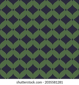 Seamless abstract mesh pattern. Vector illustration with curved waved shapes, lines in green organic and dark blue colors. Design used for wallpaper, paper, packaging, cover, textiles and clothes