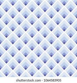 seamless abstract modern geometric white blue winter tone scale vector pattern background