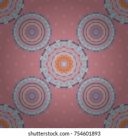 Seamless abstract modern multicolored pattern. Geometric repeating vector ornament with blue and gray elements.