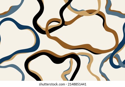 Seamless abstract modern pattern. Vector Illustration.