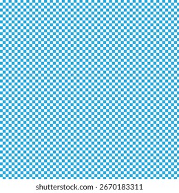 Seamless abstract monochrome checkerboard pattern on light background, blue checkered pattern, simple hand drawn illustration, flat style in eps 10.