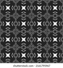 Nahtlose abstrakte monochrome Graviermuster. Abstrakte Textur mit Wiederholmuster für Stoffdruck, Karte, Tischdecken, Möbel, Banner, Deckel, Einladung, Dekoration, Umhüllung.