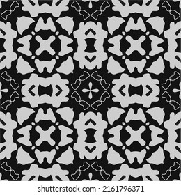 Patrón de grabado monocromo abstracto y sin inconvenientes. Textura abstracta con patrón de repetición para impresión de tela, tarjeta, mantel de mesa, muebles, banner, cubierta, invitación, decoración, envoltura.