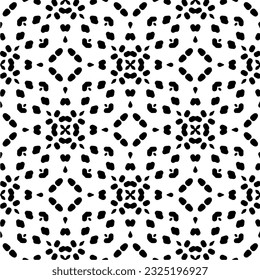 Seamless abstract monochrome engraving pattern. Abstract texture for fabric print, card, table cloth, furniture, banner, cover, invitation, decoration, wrapping.