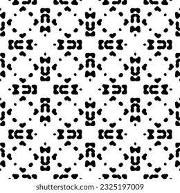 Patrón de grabado monocromo abstracto y sin inconvenientes. Textura abstracta para impresión de tela, tarjeta, mantel de mesa, muebles, banner, cubierta, invitación, decoración, envoltura.