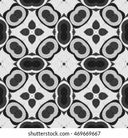 Seamless abstract monochrome engraving pattern.
Texture for certificate or diploma, currency and money design. Vector Illustration