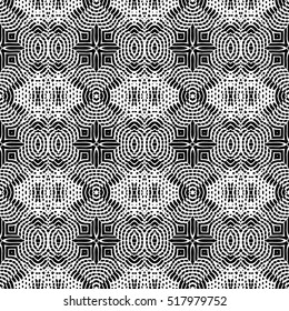 Seamless abstract monochrome engraving pattern. Texture for certificate or diploma, currency and money design. Single-leaf woodcut, xylography, printmaking. Vector Illustration