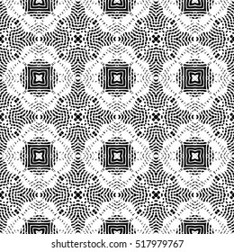 Seamless abstract monochrome engraving pattern. Texture for certificate or diploma, currency and money design. Single-leaf woodcut, xylography, printmaking. Vector Illustration