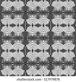 Seamless abstract monochrome engraving pattern. Texture for certificate or diploma, currency and money design. Single-leaf woodcut, xylography, printmaking. Vector Illustration