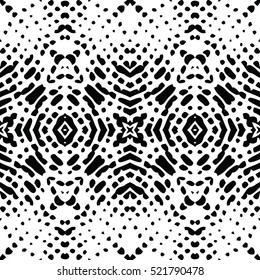 Seamless abstract monochrome engraving pattern. Texture for certificate or diploma, currency and money design. Single-leaf woodcut, xylography, printmaking. Vector Illustration