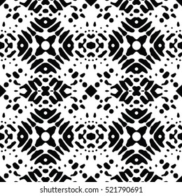 Seamless abstract monochrome engraving pattern. Texture for certificate or diploma, currency and money design. Single-leaf woodcut, xylography, printmaking. Vector Illustration