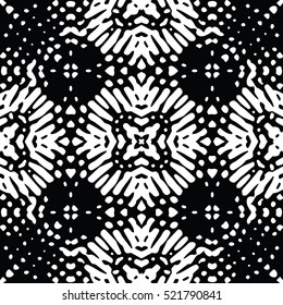 Seamless abstract monochrome engraving pattern. Texture for certificate or diploma, currency and money design. Single-leaf woodcut, xylography, printmaking. Vector Illustration