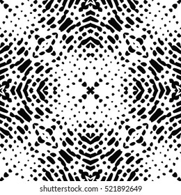 Seamless abstract monochrome engraving pattern. Texture for certificate or diploma, currency and money design. Single-leaf woodcut, xylography, printmaking. Vector Illustration