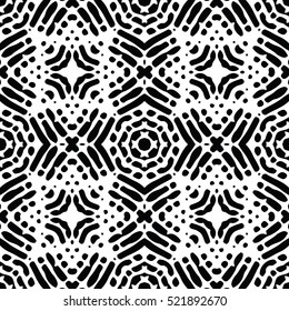 Seamless abstract monochrome engraving pattern. Texture for certificate or diploma, currency and money design. Single-leaf woodcut, xylography, printmaking. Vector Illustration