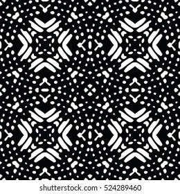 Seamless abstract monochrome engraving pattern. Texture for certificate or diploma, currency and money design. Single-leaf woodcut, xylography, printmaking. Vector Illustration