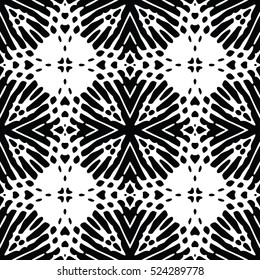 Seamless abstract monochrome engraving pattern. Texture for certificate or diploma, currency and money design. Single-leaf woodcut, xylography, printmaking. Vector Illustration