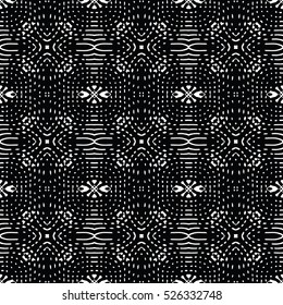 Seamless abstract monochrome engraving pattern. Texture for certificate or diploma, currency and money design. Single-leaf woodcut, xylography, printmaking. Vector Illustration