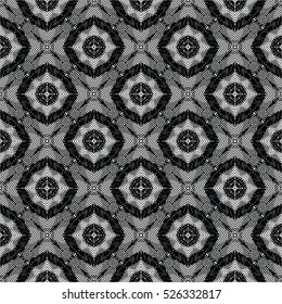 Seamless abstract monochrome engraving pattern. Texture for certificate or diploma, currency and money design. Single-leaf woodcut, xylography, printmaking. Vector Illustration