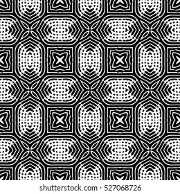 Seamless abstract monochrome engraving pattern. Texture for certificate or diploma, currency and money design. Single-leaf woodcut, xylography, printmaking. Vector Illustration