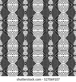 Seamless abstract monochrome engraving pattern. Texture for certificate or diploma, currency and money design. Single-leaf woodcut, xylography, printmaking. Vector Illustration