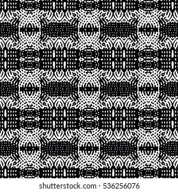 Seamless abstract monochrome engraving pattern. Texture for certificate or diploma, currency and money design. Single-leaf woodcut, xylography, printmaking. Vector Illustration