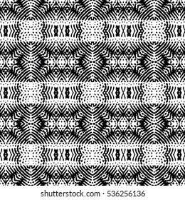 Seamless abstract monochrome engraving pattern. Texture for certificate or diploma, currency and money design. Single-leaf woodcut, xylography, printmaking. Vector Illustration