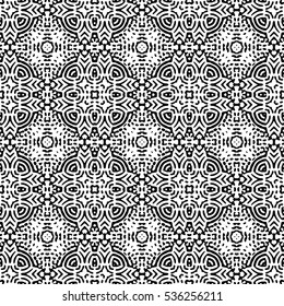 Seamless abstract monochrome engraving pattern. Texture for certificate or diploma, currency and money design. Single-leaf woodcut, xylography, printmaking. Vector Illustration