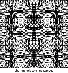Seamless abstract monochrome engraving pattern. Texture for certificate or diploma, currency and money design. Single-leaf woodcut, xylography, printmaking. Vector Illustration