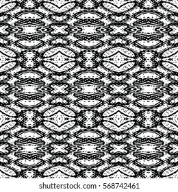 Seamless abstract monochrome engraving pattern. Texture for certificate or diploma, currency and money design. Single-leaf woodcut, xylography, printmaking. Vector Illustration